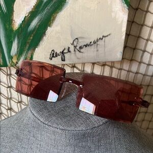 5/$10 ❤️❤️❤️NEW Carmel Toned Retro Rectangular Sunglasses